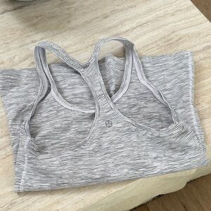 Lululemon Athletica Black Striped Tank Top